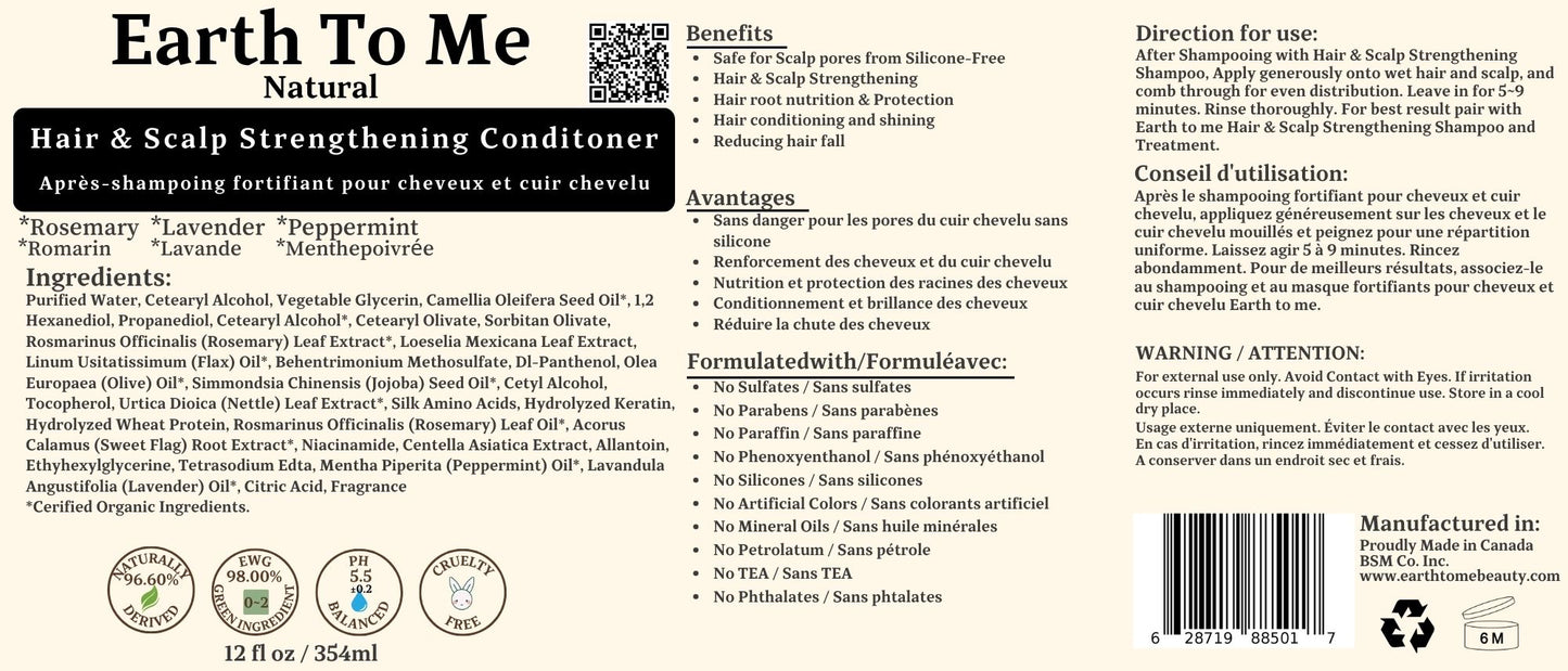 Hair & Scalp Strengthening Conditioner 12oz