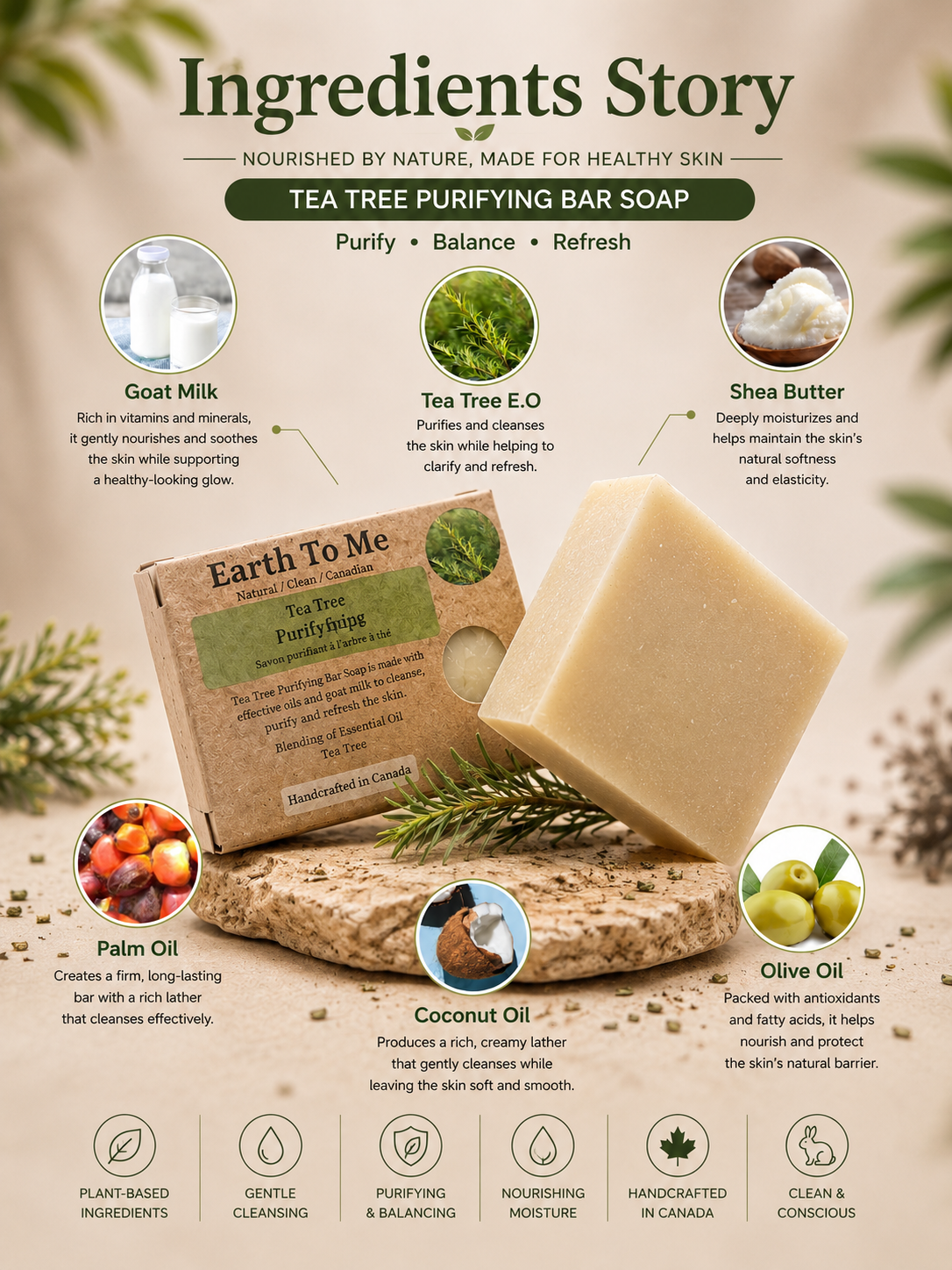 Tea Tree Purifying Bar Soap 5oz