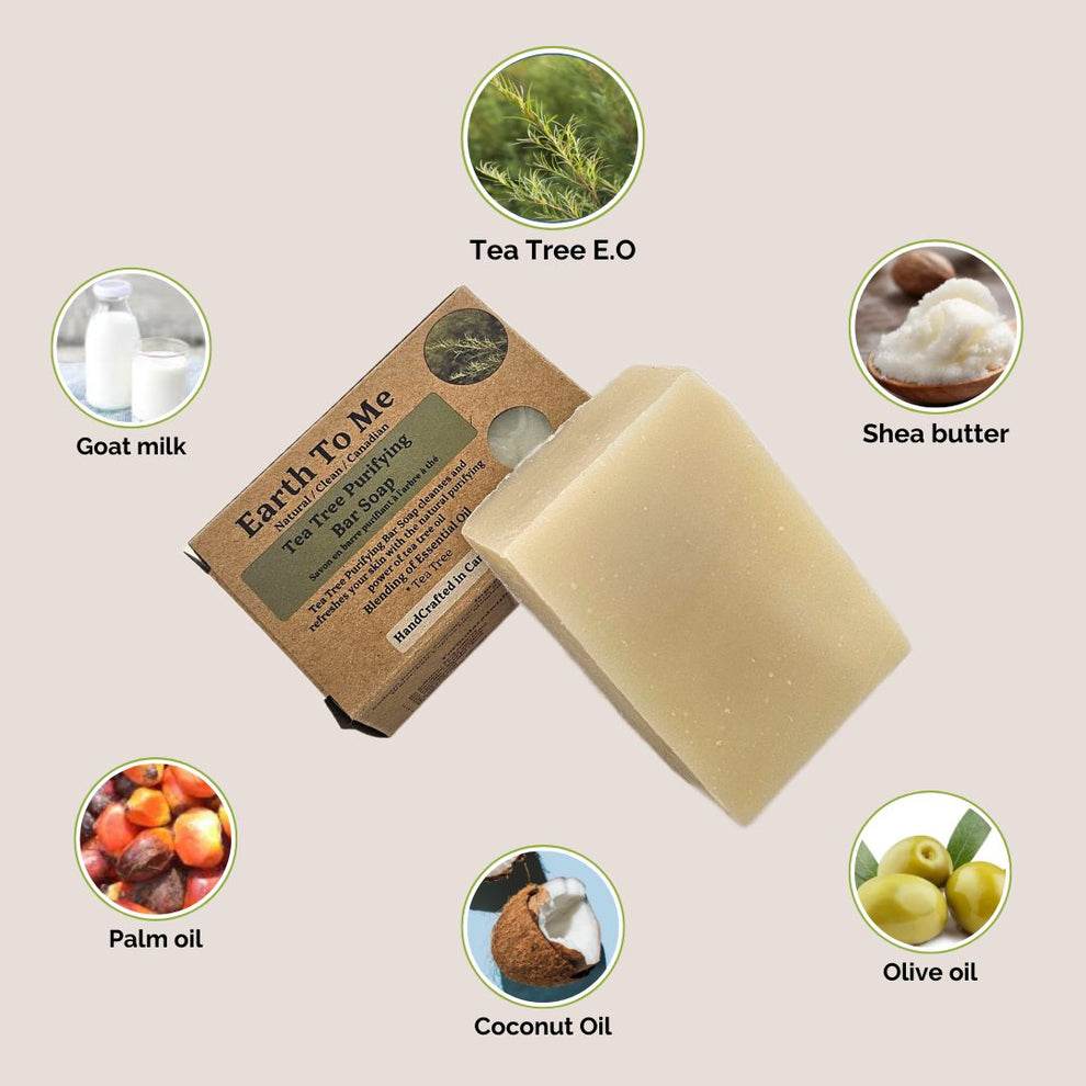 Tea Tree Purifying Bar Soap 5oz – Earth To Me