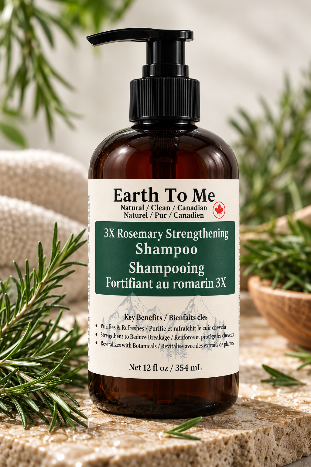 3X Rosemary Hair Strengthening Shampoo 12oz