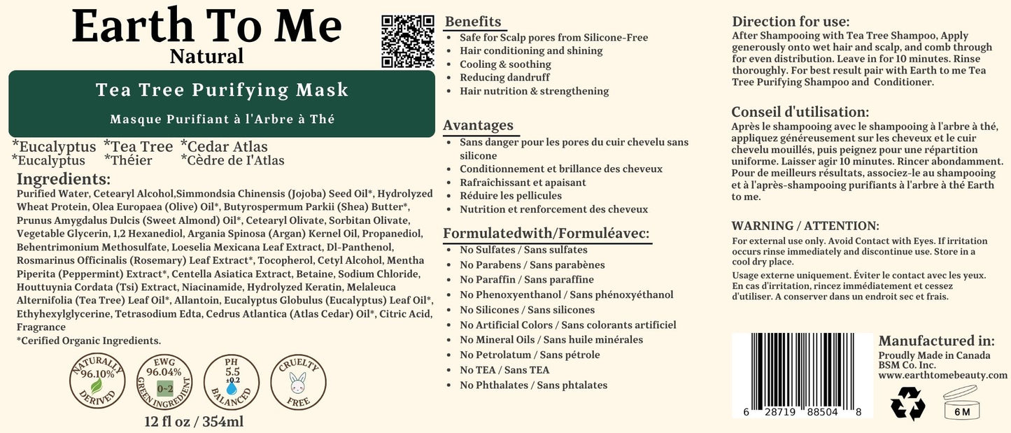 Tea Tree Purifying Mask 12oz